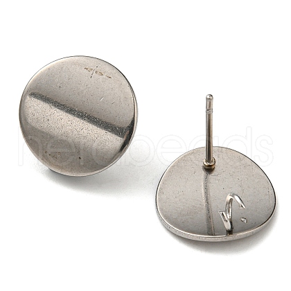 Non-Tarnish 304 Stainless Steel Stud Earring Findings STAS-P326-01P-1