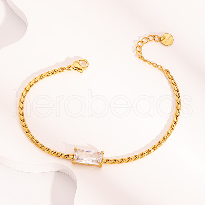 Elegant Stainless Steel Cardano Chains Bracelets UA2572-2-1