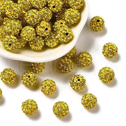 Pave Disco Ball Beads X1-RB-A130-10mm-17-1