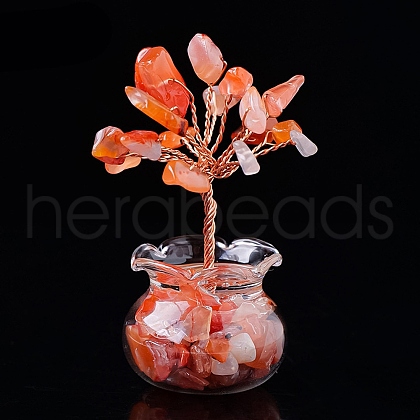 Natural Carnelian Chips Tree Decorations PW-WG17210-04-1