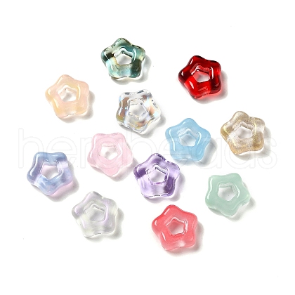 Transparent Glass European Bead GLAA-H025-06-1