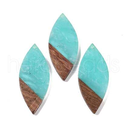 Resin & Wood Big Pendants WOOD-F015-12B-1
