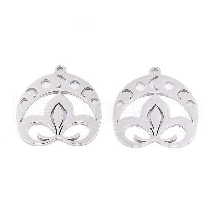 304 Stainless Steel Pendants STAS-N108-38P-1