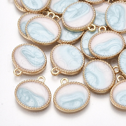 Enamel Charms PALLOY-T056-73B-1