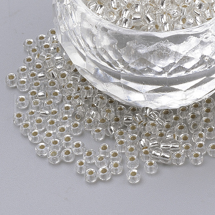 6/0 Grade A Round Glass Seed Beads SEED-A022-F6-34-1