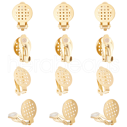 Unicraftale 12Pcs 304 Stainless Steel Clip-on Earring Findings STAS-UN0058-72-1