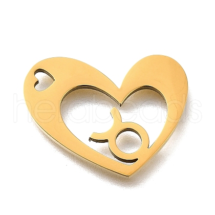 201 Stainless Steel Pendants STAS-A116-01G-02-1