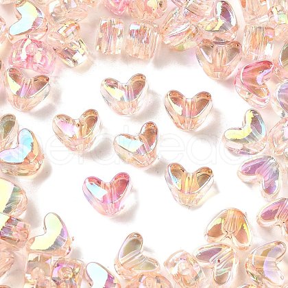 UV Plating Transparent Acrylic Beads MACR-F083-11F-1