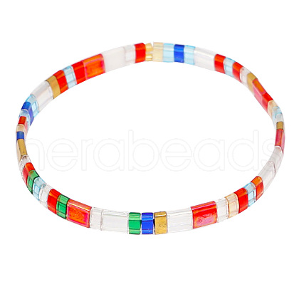 Rainbow Bohemian Style Original Design Fashion Tila Beaded Bracelet for Women. RM1844-1-1