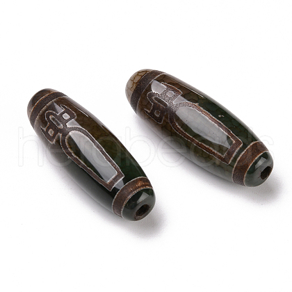 Tibetan Style dZi Beads X-TDZI-E004-02-1