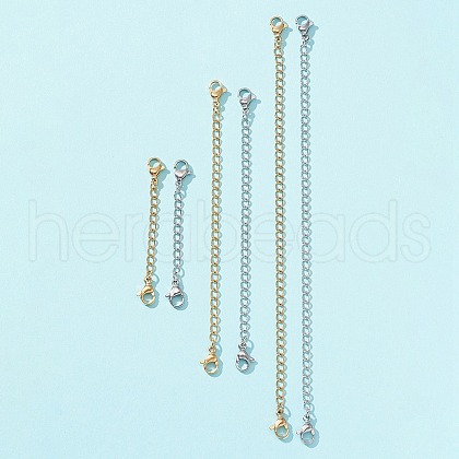 6 Strand 6 Style 304 Stainless Steel Curb Chain Extender STAS-FS0001-30-1