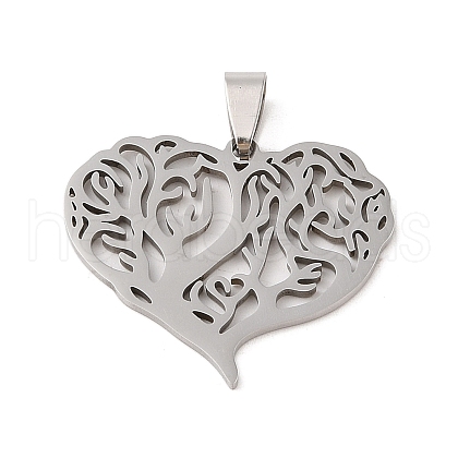 Non-Tarnish 201 Stainless Steel Pendants STAS-S126-08P-1
