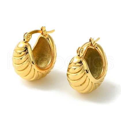 PVD Vacuum Plating 304 Stainless Steel Chunky Hoop Earrings for Women EJEW-L284-04G-1