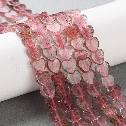 Natural Strawberry Quartz Beads Strands G-M403-A48-02-1