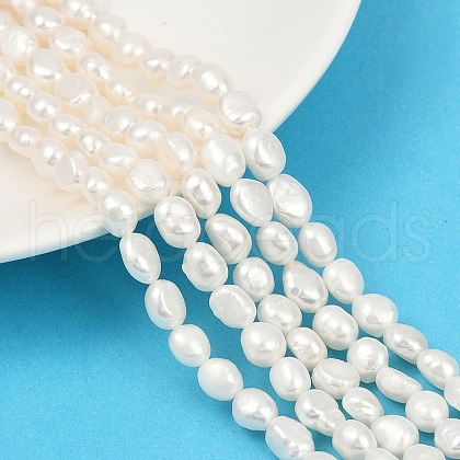 Natural Cultured Freshwater Pearl Beads Strands PEAR-P064-20J-04A-1