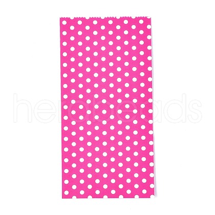 Eco-Friendly Polka Dot Pattern Kraft Paper Bags AJEW-M207-A01-05-1