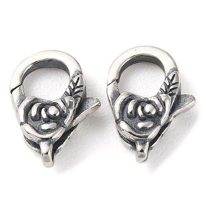 925 Thailand Sterling Silver Lobster Claw Clasps STER-D003-21AS-1
