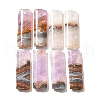 Natural Amethyst Lace Agate Pendants G-A244-07C-1