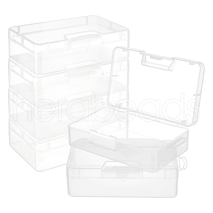 Plastic Bead Containers with Hinged Lid AJEW-WH0479-88A-1