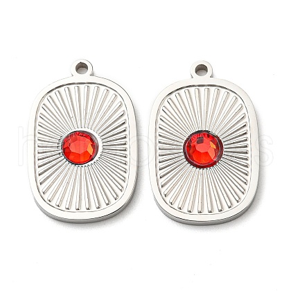 304 Stainless Steel Pendants STAS-L022-090P-1