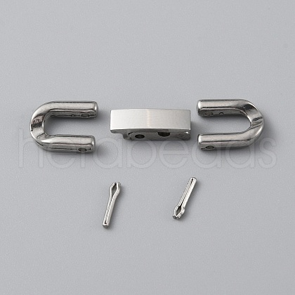 304 Stainless Steel Fold Over Clasp STAS-WH0016-54P-01-1