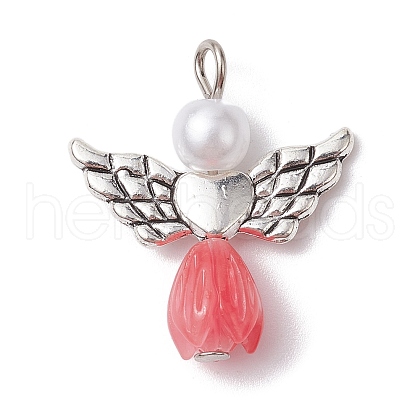 Angel Resin & Acrylic Pendants PALLOY-JF02566-08S-1