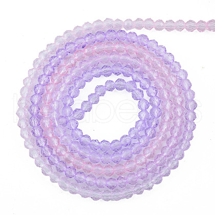 Transparent Glass Beads Strands GLAA-N041-009-05-1
