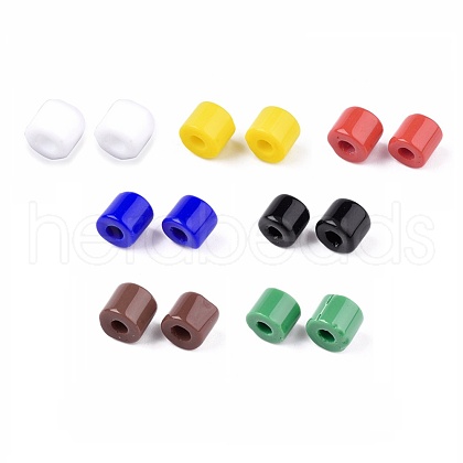 Opaque Glass Bugle Beads SEED-S023-02-M-1