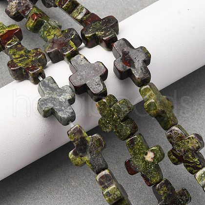 Natural Dragon Blood Beads Strands G-I369-A27-02-1