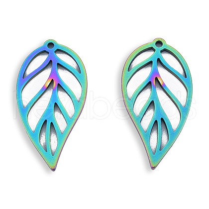 Ion Plating(IP) 201 Stainless Steel Pendants STAS-N098-113M-1