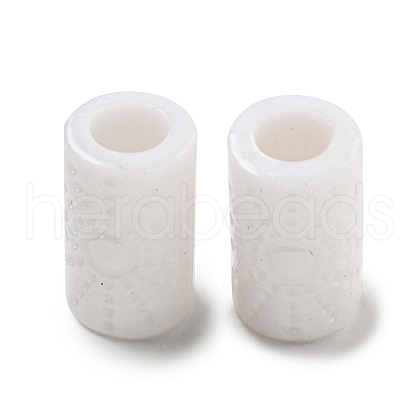 Opaque Acrylic European Beads SACR-L007-002B-1