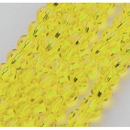 Transparent Glass Bead Strands GLAA-G013-4mm-68-1