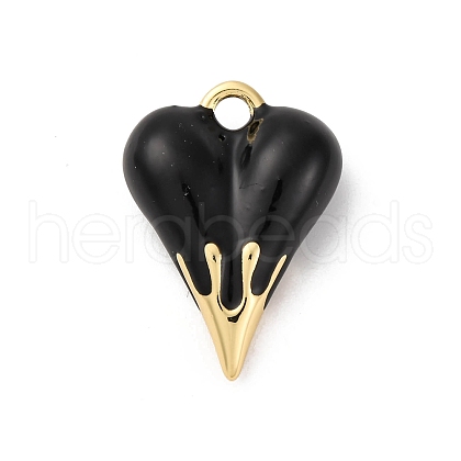 Brass Enamel Pendants KK-Q098-19G-A-1