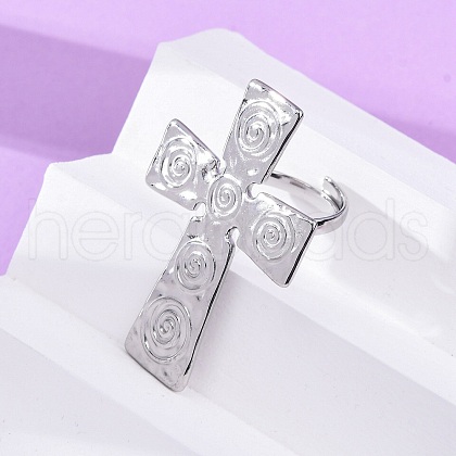 304 Stainless Steel Finger Rings for Women RJEW-G348-01P-1