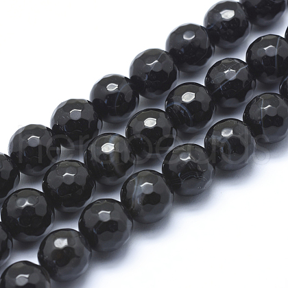 Natural Agate Beads G-J371-08-12mm-1