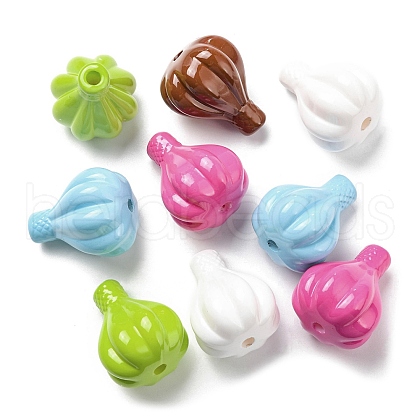 Baking Paint Acrylic Beads ACRP-Q029-02-1
