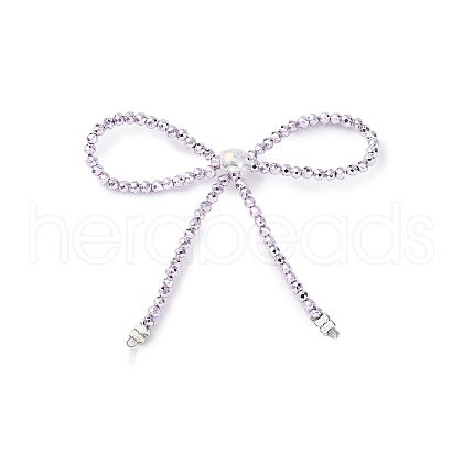 Alloy & Glass Bowknot Chandelier Component Links PALLOY-D360-01G-1