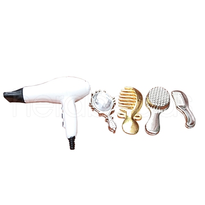 Mini Plastic Hair Dryer & Mirror & Comb Set Model PW-WGCFD14-01-1