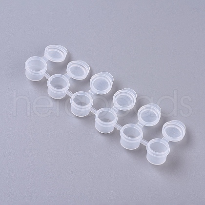 Plastic Paint Pots Strips CON-WH0069-91A-01-1