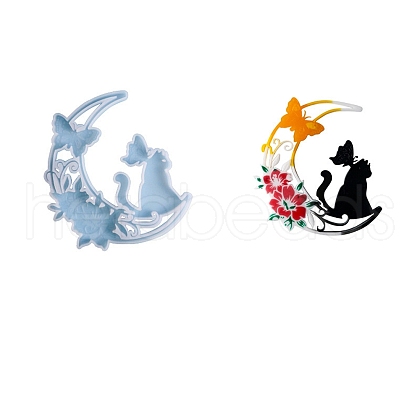 DIY Pendant Decoration Silhouette Silicone Molds DIY-L048-16A-1