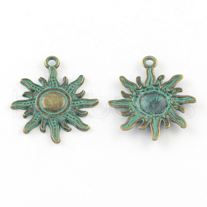 Zinc Alloy Solar Eclipse Pendants X-PALLOY-R065-037-LF-1