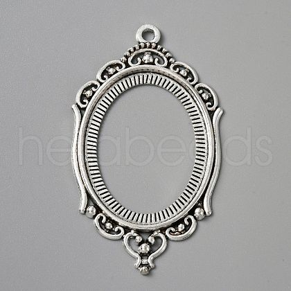 Zinc Alloy Pendant Cabochon Settings FIND-WH050-70AS-1