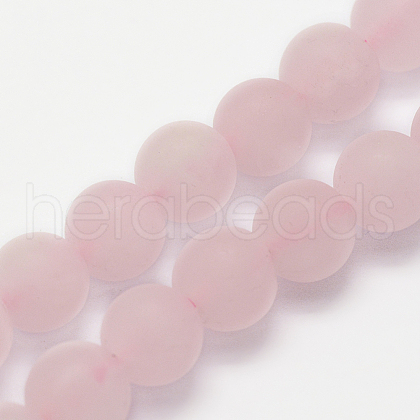 Natural Rose Quartz Beads Strands X-G-K194-8mm-06-1