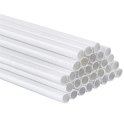 Olycraft 30Pcs ABS Plastic Round Tube KY-OC0001-44C-1