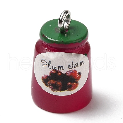 Opaque Resin Imitation Food Pendants RESI-L038-06P-04-1