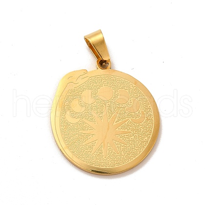 304 Stainless Steel Pendants STAS-B037-04G-1