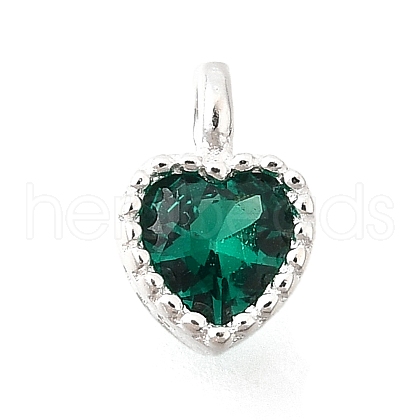 925 Sterling Silver Cubic Zirconia Charms STER-Q005-01A-C-1