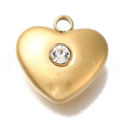 Ion Plating(IP) 304 Stainless Steel Crystal Rhinestone Pendants STAS-P371-056G-1