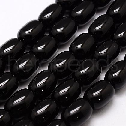 Natural & Dyed Black Onyx Beads Strands G-A162A-B01-1