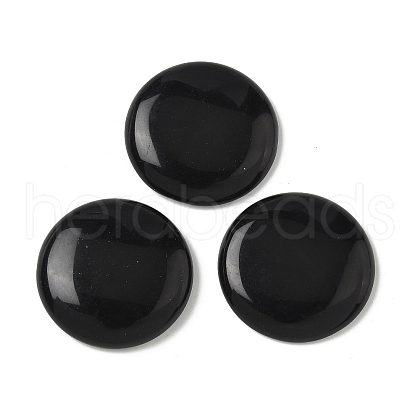 Natural Obsidian Cabochons G-C189-05A-1